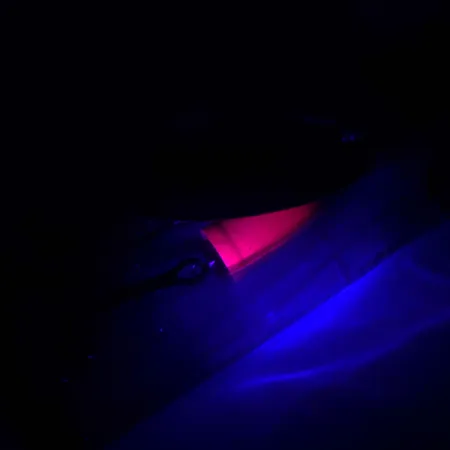 Blue Fox Super Vibrax 6 Fluo UV Spinner, Zilver, 18g, UV-actief, #4327