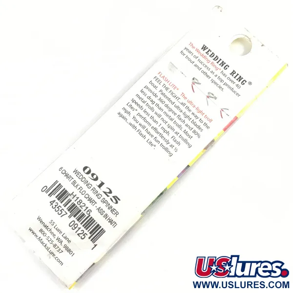 Mack's Lure Wedding Ring Spinner, Groen/Zwart, 2g, Kristalring, #4329