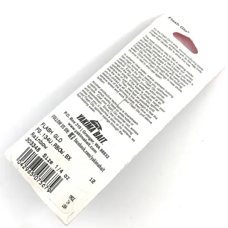 Yakima Bait Flash-GLO Spinner, Rood/Wit/Groen/Geel, 7g, UV, #4365