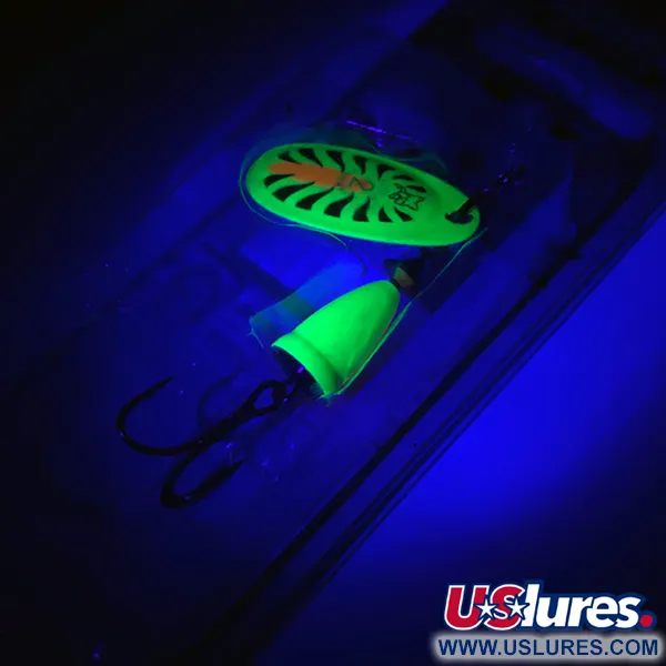 Blue Fox Super Vibrax 2 UV Spinner, Firetiger UV, 6g, Messing Tandwiel, #4366