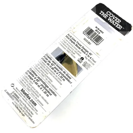 Blue Fox Super Vibrax 5 Spinner, Zwart, 13g, Messing Binnenwerk, #4369