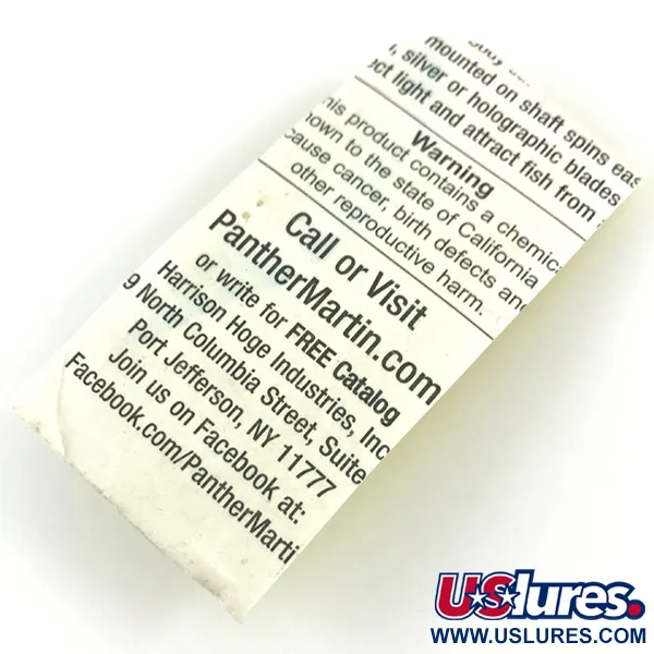 Panther Martin 1 Spinner, Zilver, 2g, Directe asmontage, #4371