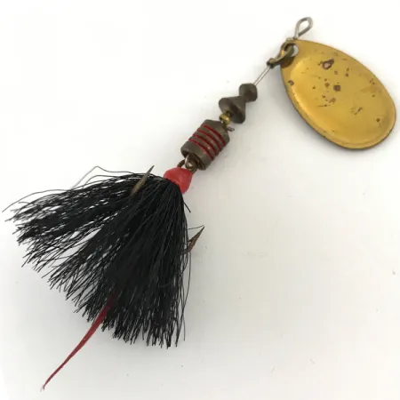 Mepps Aglia 2 Spinner, Goud, 4.7g, Behaarde Dreg, #4419