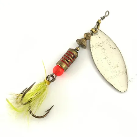 Mepps Aglia Long 2 Spinner, Zilver / Goud Glitter, 7.4g, Wilgenblad, #4421