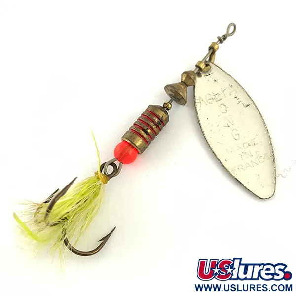 Mepps Aglia Long 2 Spinner, Zilver / Goud Glitter, 7.4g, Wilgenblad, #4421