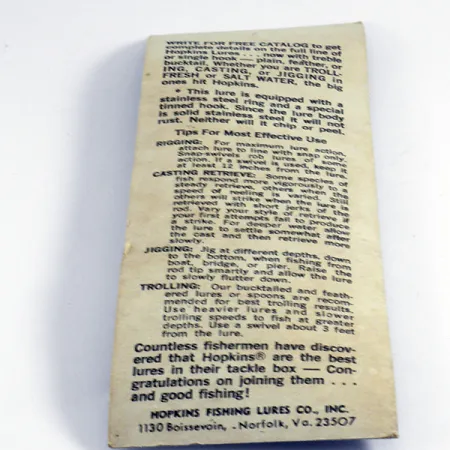 Hopkins s1 Jig Lure Lepel, Gehamerd zilver, 14g, Bucktail, #5836