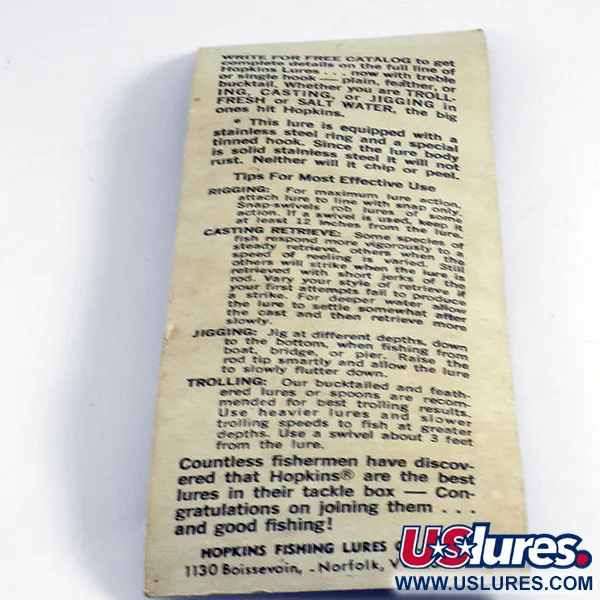 Hopkins s1 Jig, Gehamerd zilver, 14g, Bucktail, #4441