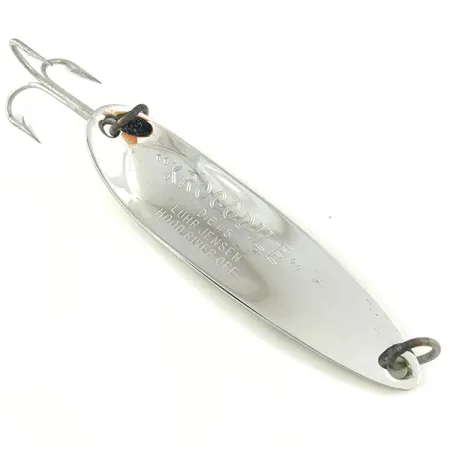 Luhr Jensen Krocodile Die #5 Lepel, Geel/Groen/Nikkel, 23g, #4470