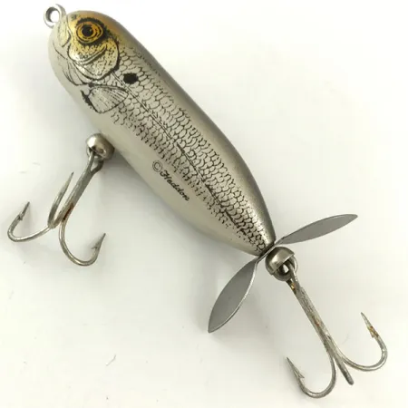 Heddon Baby Torpedo Oppervlakte-aas, Zilver, 9g, Propeller, #4483