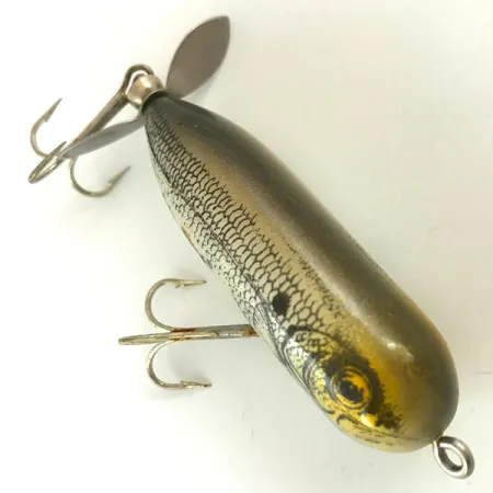 Heddon Baby Torpedo Oppervlakte-aas, Zilver, 9g, Propeller, #4483