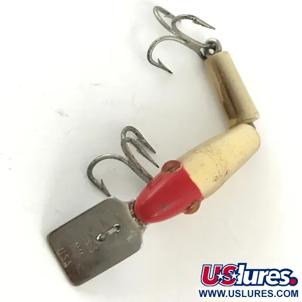 L&S Bait MirrOlure Bass-master Plug, Red/White, 2g, Geleed, #4484