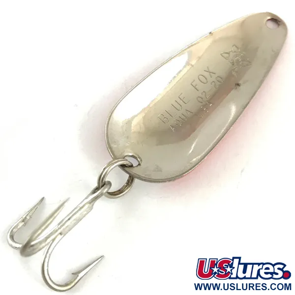Blue Fox Aqua Spoon Lepel, Rood / Wit / Nikkel, 7g, Vintage, #4487