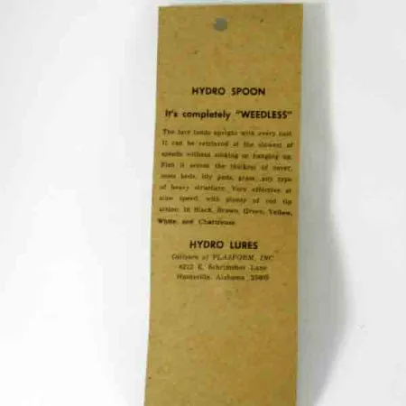 Hydro Lures Weedless Hydro Spoon Lepel, Geel/Rood, 14g, #4510