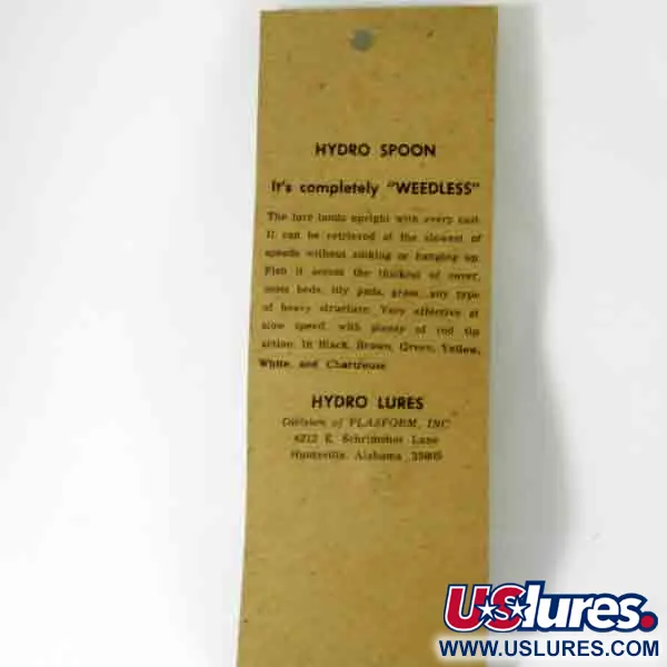 Hydro Lures Weedless Hydro Spoon Lepel, Geel/Rood, 14g, #4510