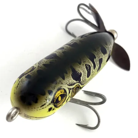 Heddon Torpedo Oppervlakteplug, Bullfrog, 9g, Achterpropeller, #4521