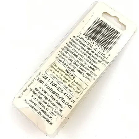 Panther Martin 2 Spinner, Goud / Rood, 1.77g, verguld blad, #4540