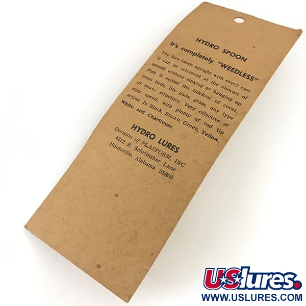 Hydro Lures Weedless Hydro Spoon Weedless Lepel, Geel, 14g, #4559