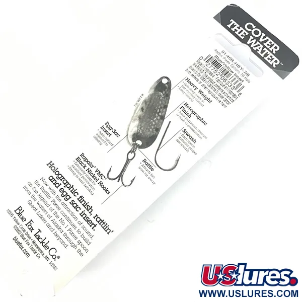 Blue Fox Rattlin Pixee UV Lepel, Blauw/Geel, 24g, Ratel, #4590