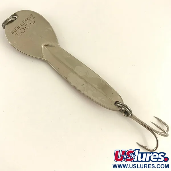 Loco 4 Glen Evans Lepel, Nikkel / Rood, 23g, Prismasticker, #4600