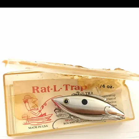 Bill Lewis Rat-L-Trap Lipless Crankbait, Zilver, 10g, Vintage, #4622