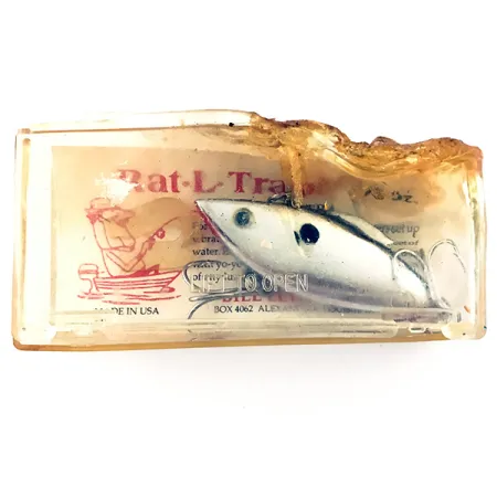 Bill Lewis Rat-L-Trap Lipless Crankbait, Zilver, 10g, Vintage, #4622