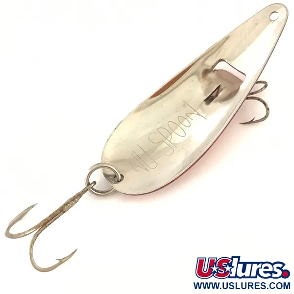 American Sportsman NU Spoon Lepel, Rood/Nikkel, 11g, Dubbelehaak, #4631