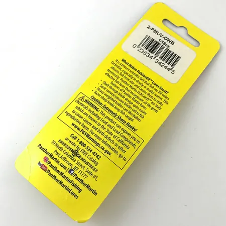 Panther Martin 2 UV Spinner, Regenboogforel, 1.75g, UV, #2-PMUV-OWB