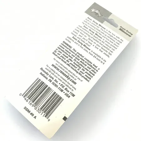 Renosky Sonic Swing Minnow 0 Spinner, Zilver, 2g, Tail-Flex, #4639