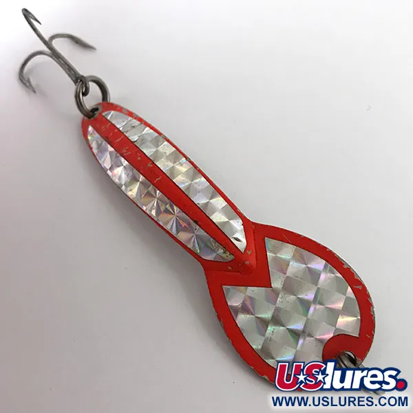 Glen Evans Loco 4 UV Lepel, Messing / Rood UV, 23g, Prisma Tape, #4646