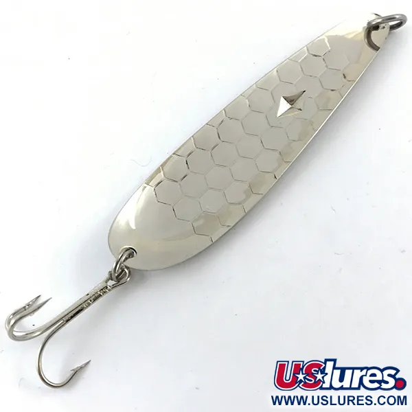 Luhr Jensen Diamond King 4 Lepel, Gehamerd zilver, 14g, #4657