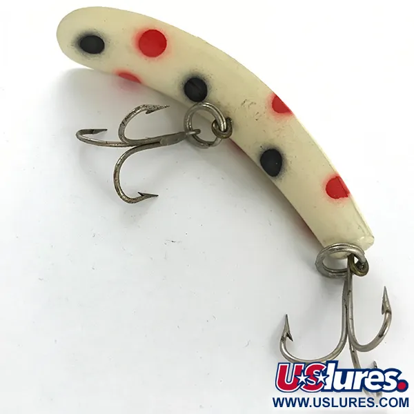 Worden Flatfish Kunstaas, Wit/Rood/Zwart, 9g, U 20 model, #4658