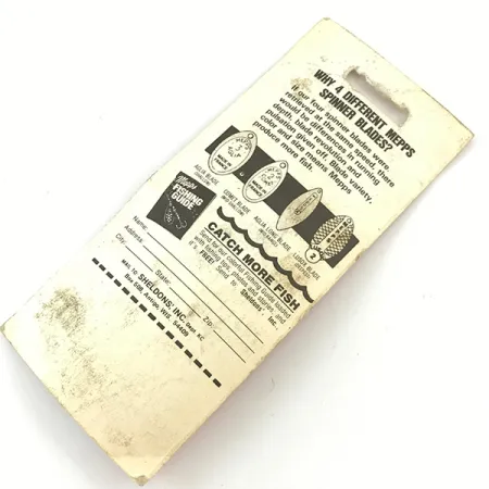 Mepps Aglia 1 Spinner, Rood/Wit/Goud, 3.5g, Directe Rotatie, #4660