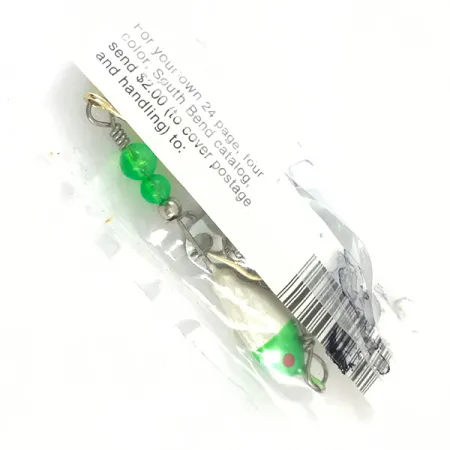 South Bend Walleye Wonder Spinnerbait, Nikkel/Groen/Wit, 14g, #4670