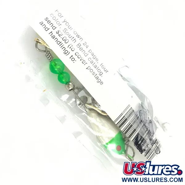 South Bend Walleye Wonder Spinnerbait, Nikkel/Groen/Wit, 14g, #4670