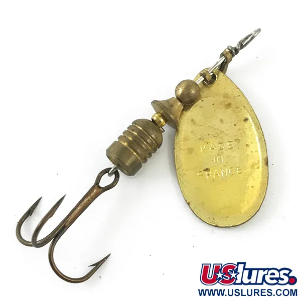 Mepps Aglia 2 (1950s) Spinner, Goud, 4,5g, Vintage, #4671