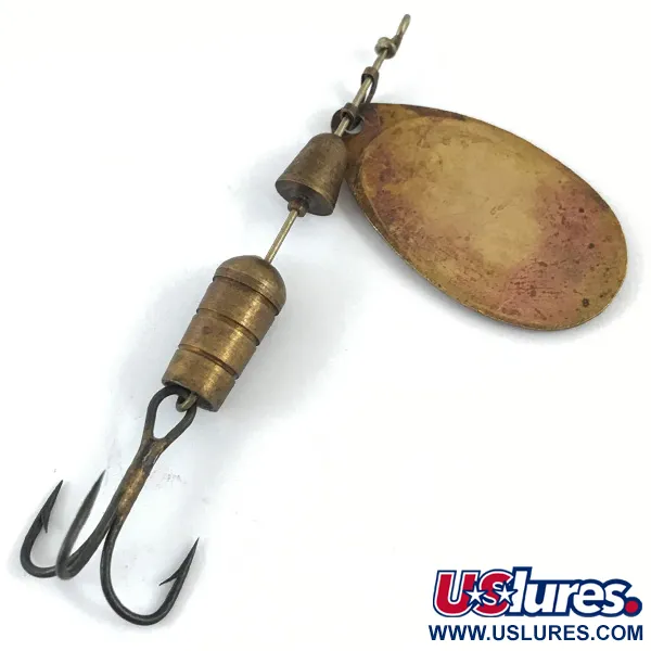 Mepps Aglia 3 (1950s) Spinner, Goud, 7g, Vintage, #4672