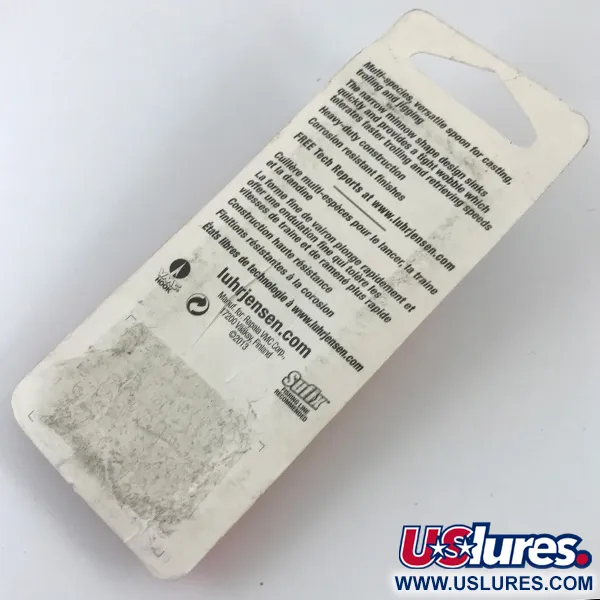 Luhr Jensen Krocodile Die #3 Lepel, Nikkel/Rood, 10g, #4681