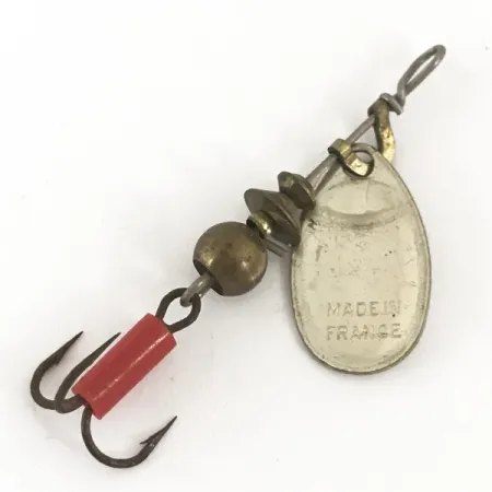 Mepps Aglia 0 Spinner, Zilver, 2.2g, Rode Sleeve, #4682