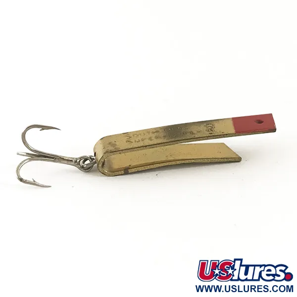 South Bend Super-Duper 503 Lepel, Messing / Rood, 4.3g, USA, #4685