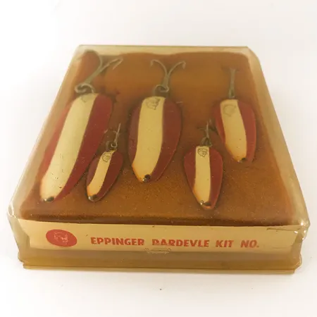 Eppinger Dardevle Kit Lepelset, Rood/Wit/Nikkel, 28g, #4694