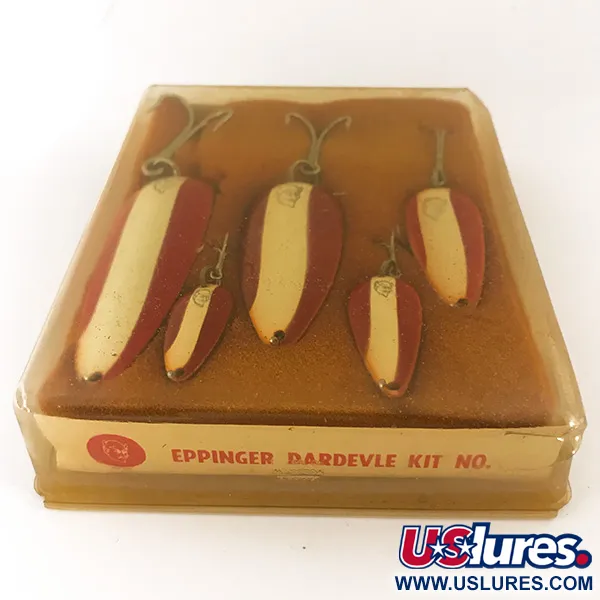 Eppinger Dardevle Kit Lepelset, Rood/Wit/Nikkel, 28g, #4694