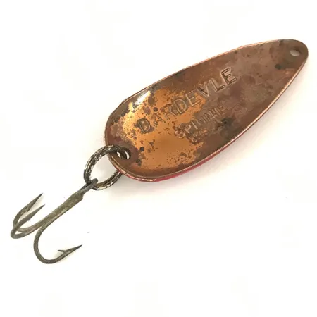 Eppinger Dardevle Spinnie Lepel, Rood/Wit/Koper, 9g, Vintage, #4696