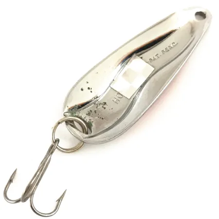 Luhr Jensen Hot Shot W Lepel, Nickel/Rood/Wit, 9g, Vintage, #4703