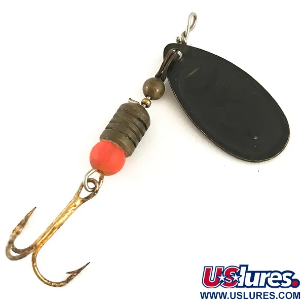 Mepps Comet 2 Spinner, Zwart, 4.3g, Messing Body, #4724