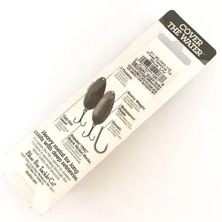 Blue Fox Pixee Lepel, Gehamerd nikkel/Blauw, 14g, UV-inzet, #4748