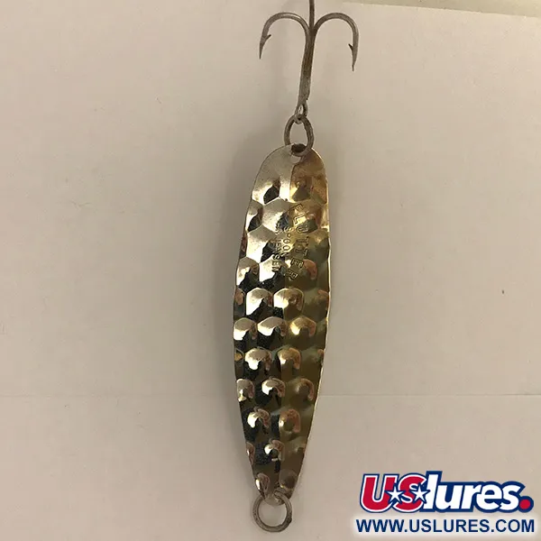 Luhr Jensen Flutter Spoon Lepel, Hammered Silver / Gold, 5g, #4750