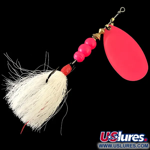 Mepps Aglia 4 dressed UV Spinner, Roze, 10g, UV-afwerking, #4751