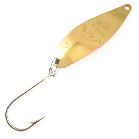 Mepps Syclops 1 UV Lepel, Roze / Messing, 12g, #4757