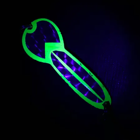 Glen Evans Loco 3 UV Lepel, Nikkel/Geel, 17g, UV-reactief, #4761