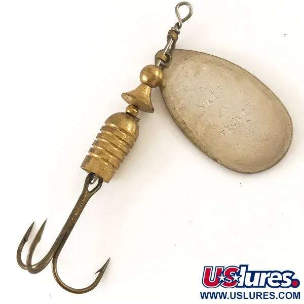 Vintage Mepps Aglia 3 Spinner, Messing, 7g, Frans design, #4776